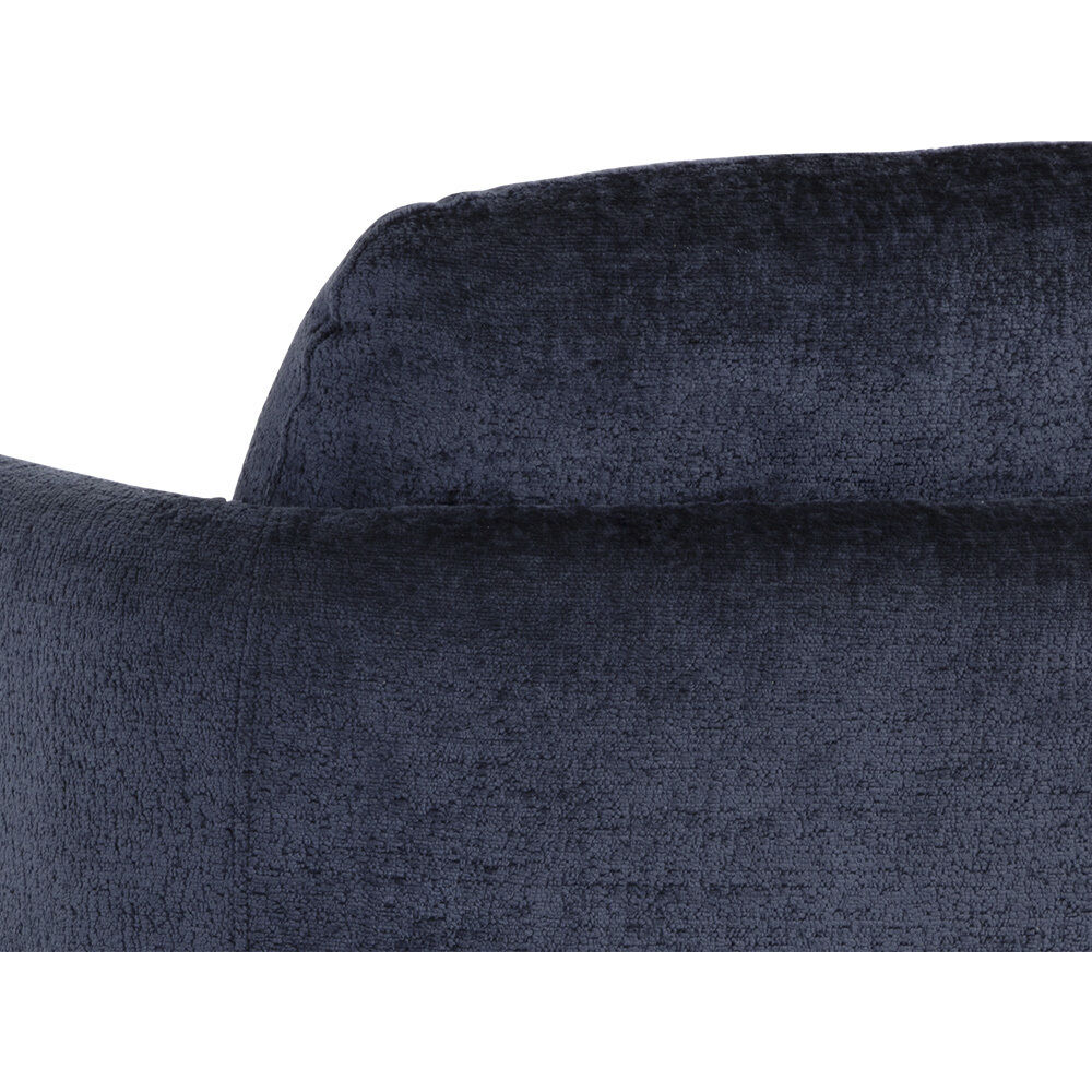 Gilley Bergen Navy Swivel Lounge Chair, Swivel